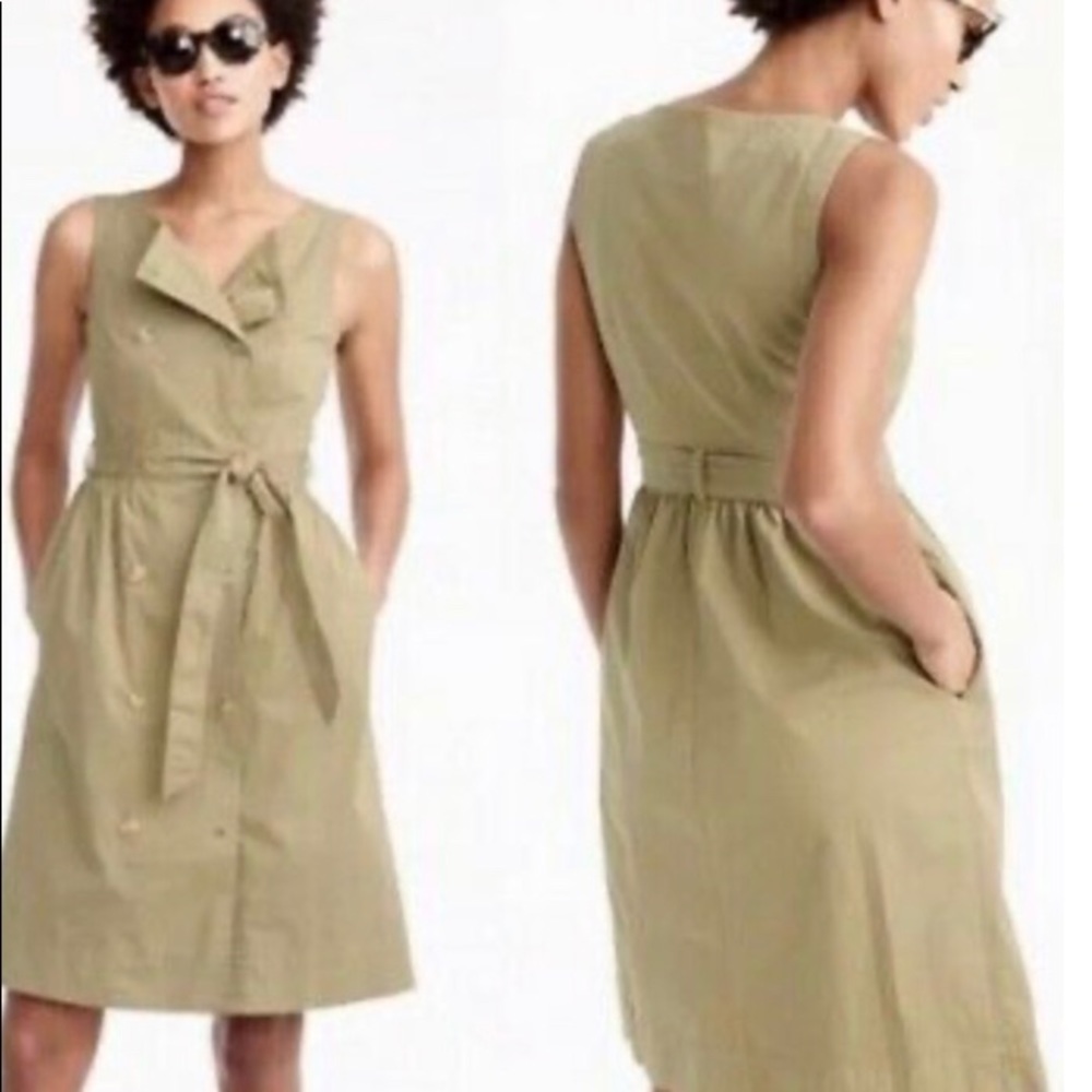 J. Crew Garment Dyed Trench Dress